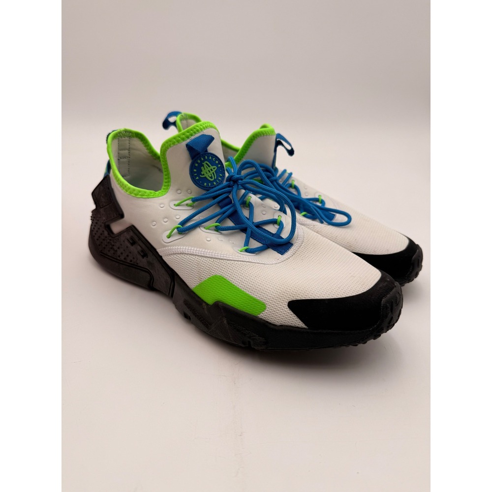 Nike Sneaker Mens 11 Air Huarache Drift White Blue Nebula AH7334-102 EUC
